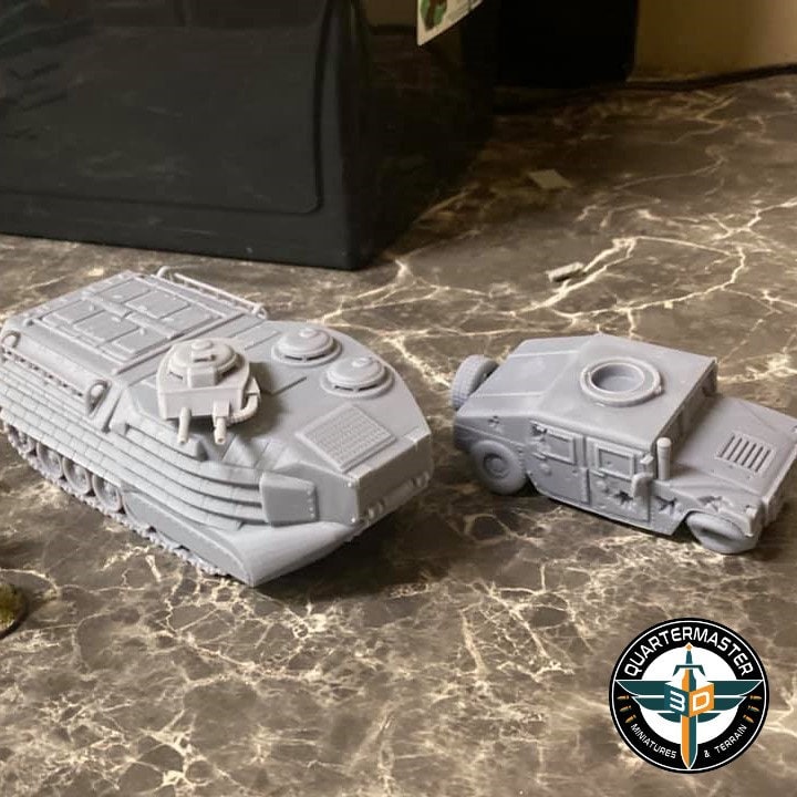 USMC AAVP Amphibious Assault Vehicle - War in Iraq - Quartermaster 3D - Sigmarite Boutique