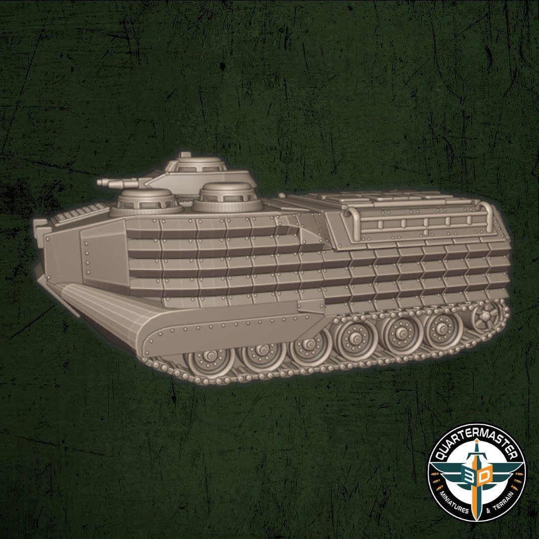 USMC AAVP Amphibious Assault Vehicle - War in Iraq - Quartermaster 3D - Sigmarite Boutique