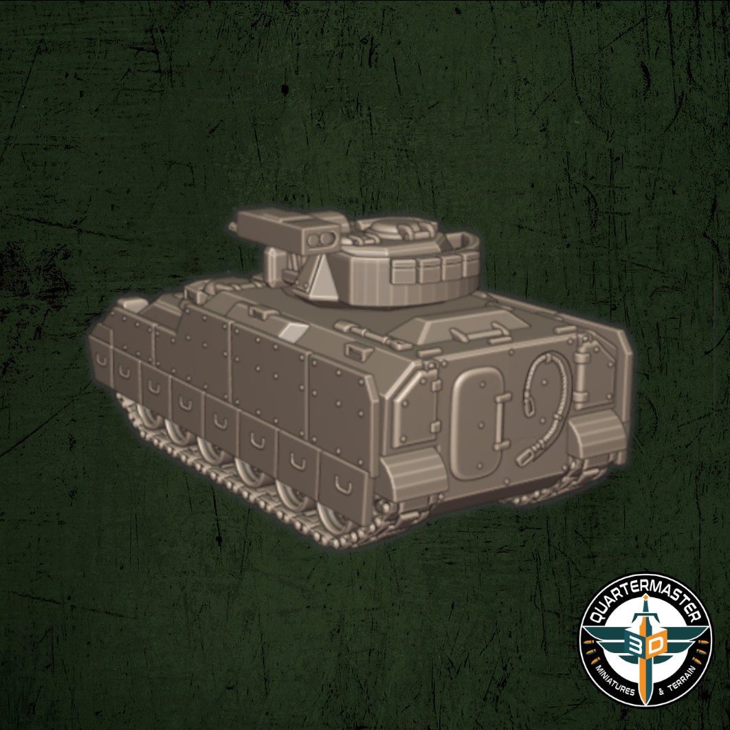 USMC Bradley M2 Infantry Fighting Vehicle - War in Iraq - Quartermaster 3D - Sigmarite Boutique