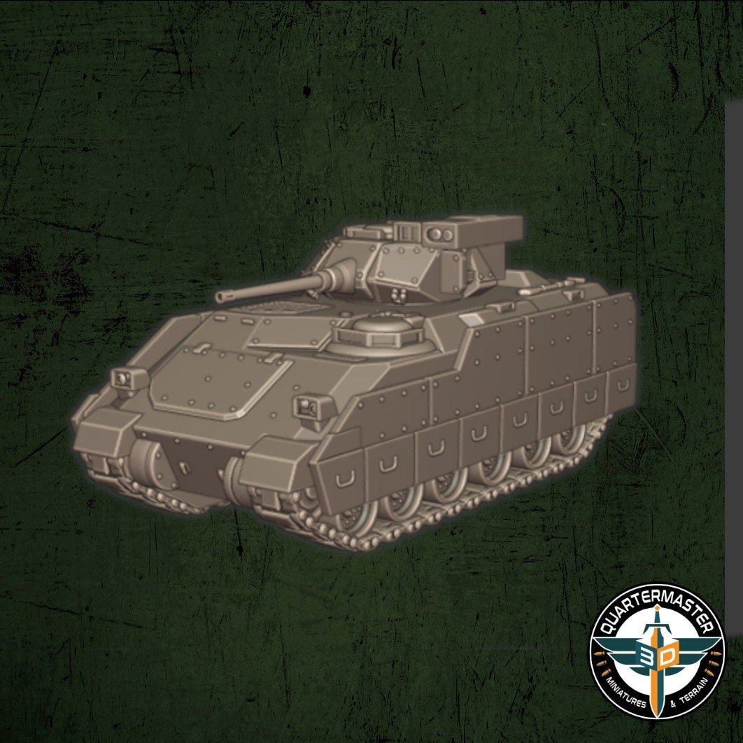 USMC Bradley M2 Infantry Fighting Vehicle - War in Iraq - Quartermaster 3D - Sigmarite Boutique
