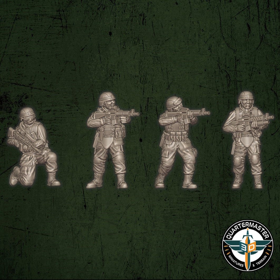 USMC Fireteams - War in Iraq - Quartermaster 3D - Sigmarite Boutique