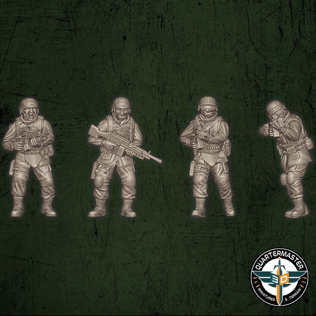 USMC Fireteams - War in Iraq - Quartermaster 3D - Sigmarite Boutique