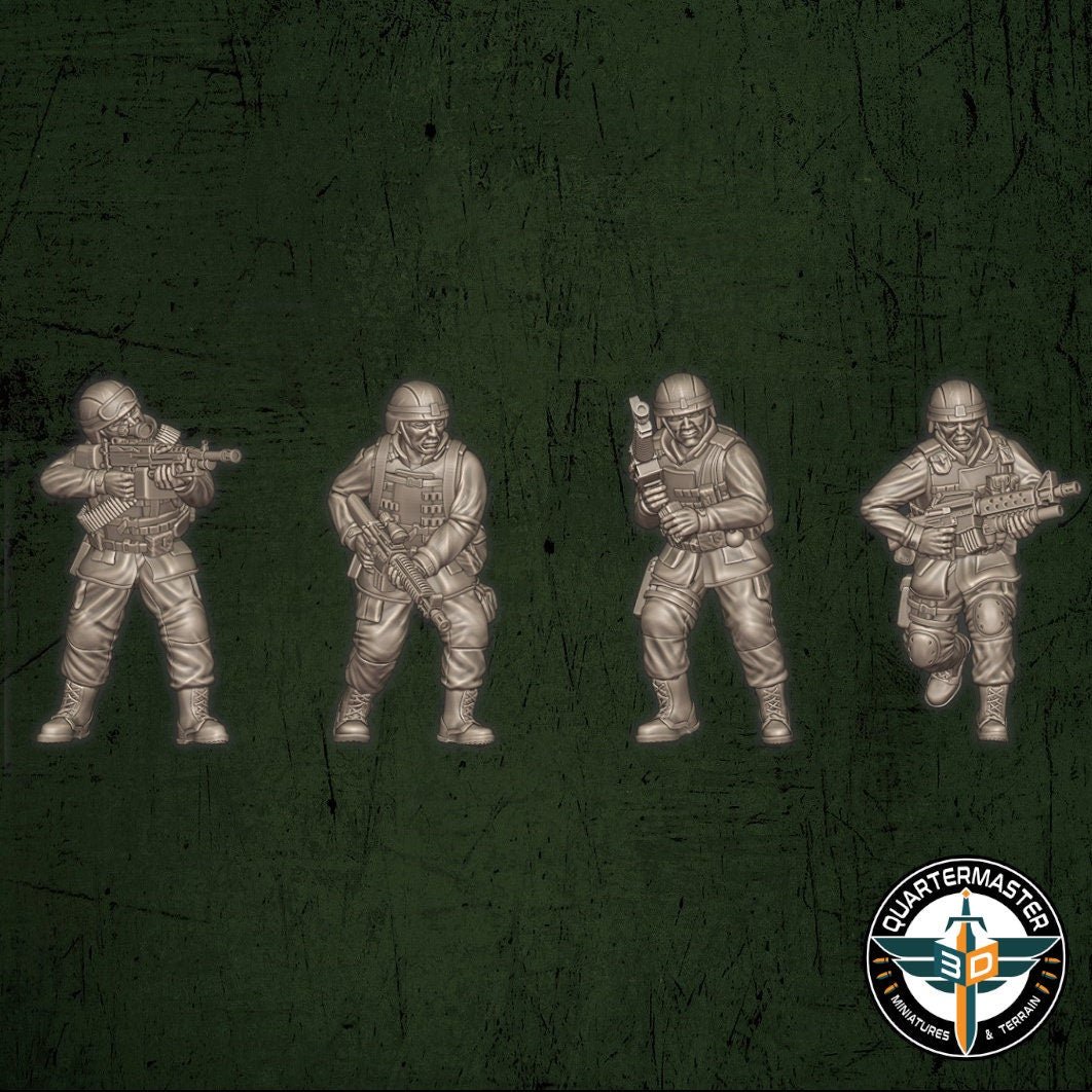 USMC Fireteams - War in Iraq - Quartermaster 3D - Sigmarite Boutique