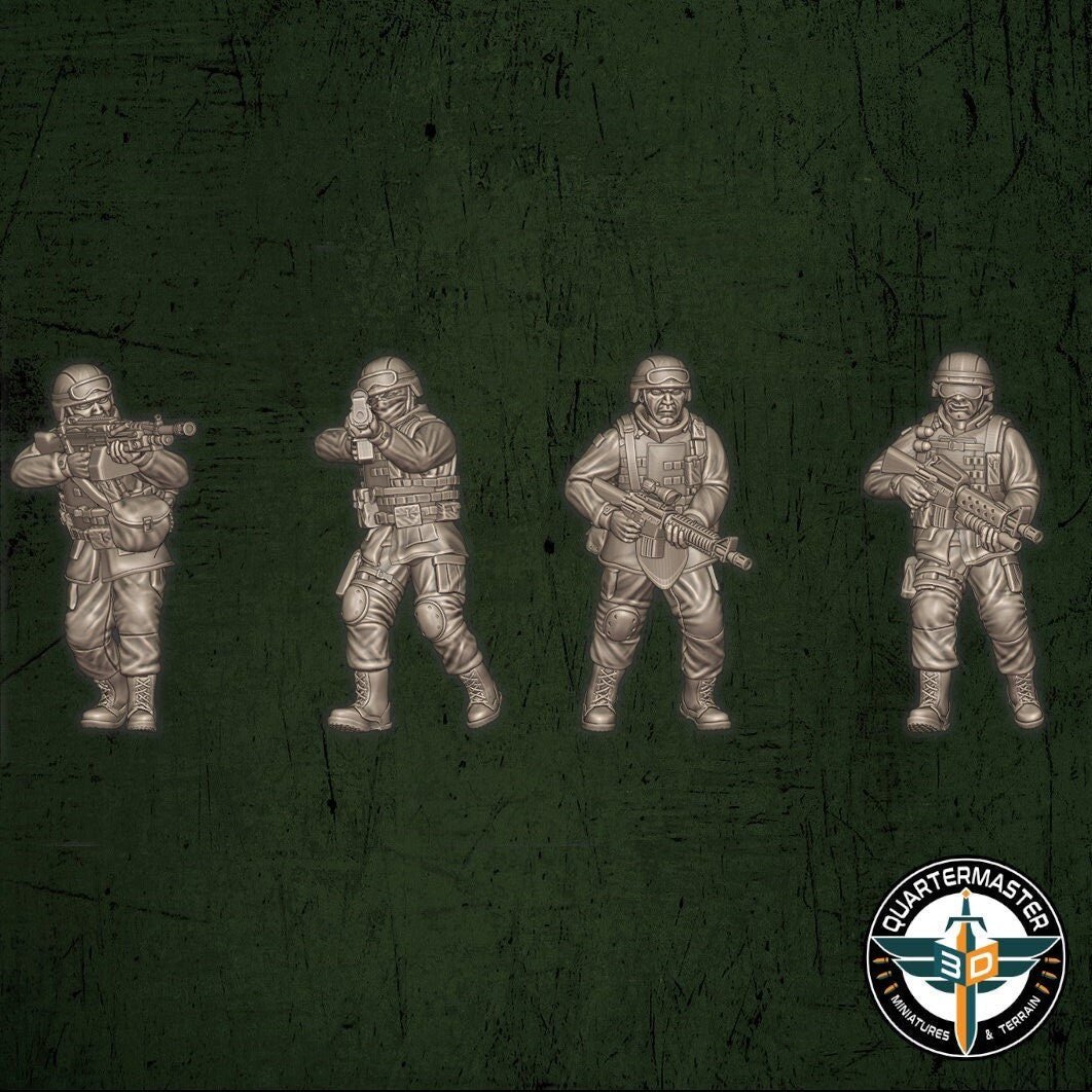 USMC Fireteams - War in Iraq - Quartermaster 3D - Sigmarite Boutique
