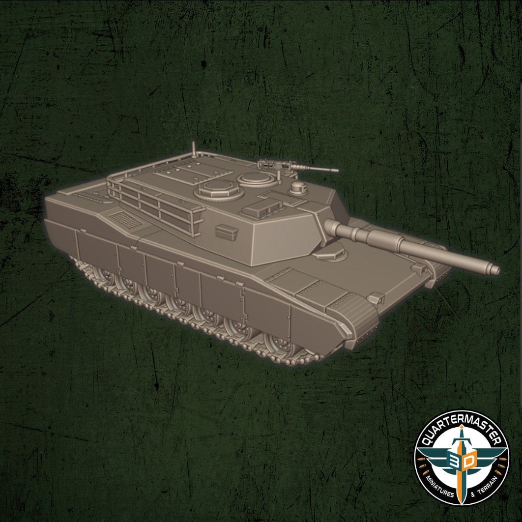 USMC M1A Abrams - War in Iraq - Quartermaster 3D - Sigmarite Boutique