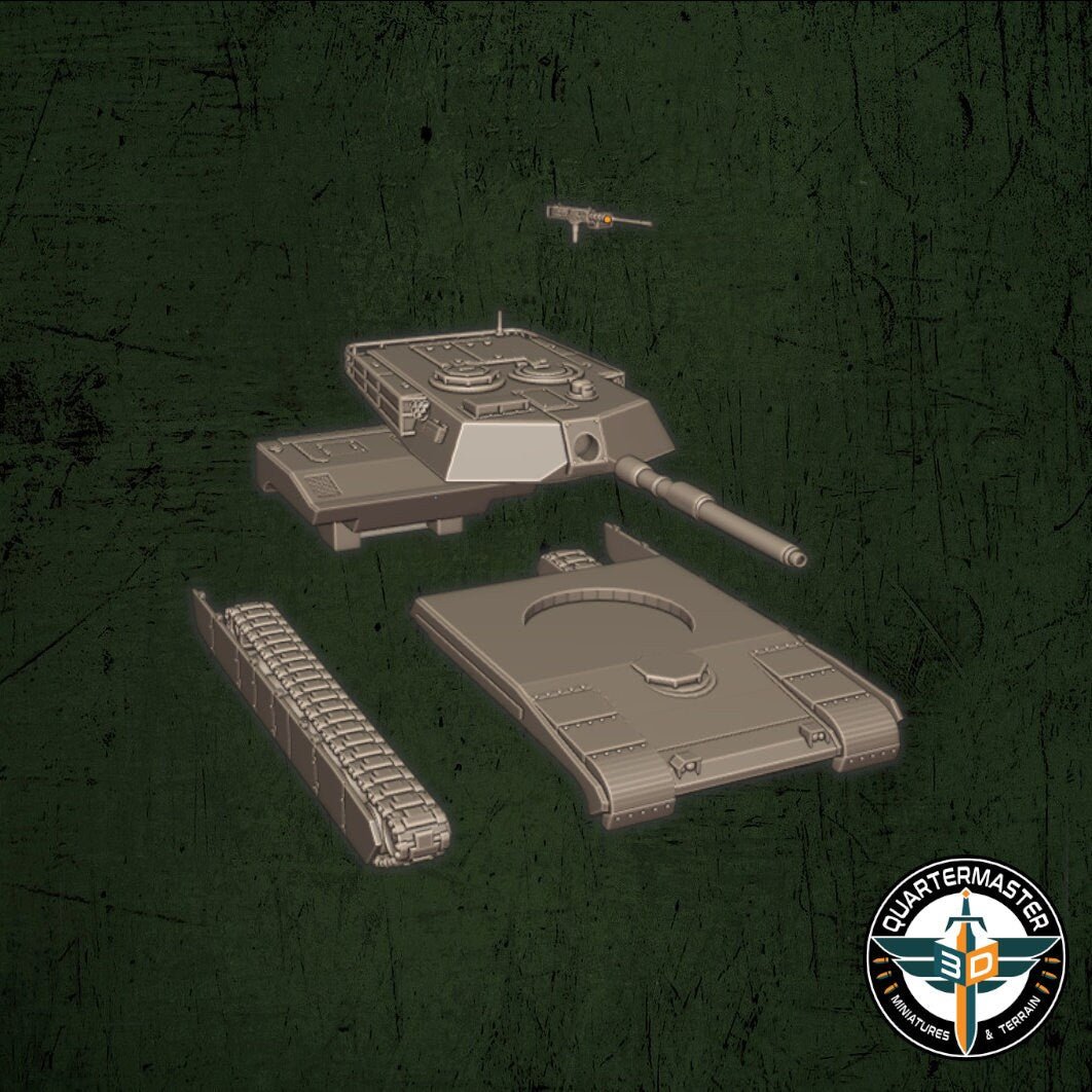 USMC M1A Abrams - War in Iraq - Quartermaster 3D - Sigmarite Boutique