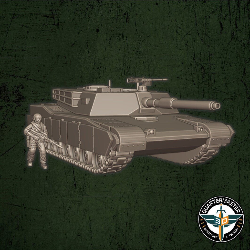 USMC M1A Abrams - War in Iraq - Quartermaster 3D - Sigmarite Boutique