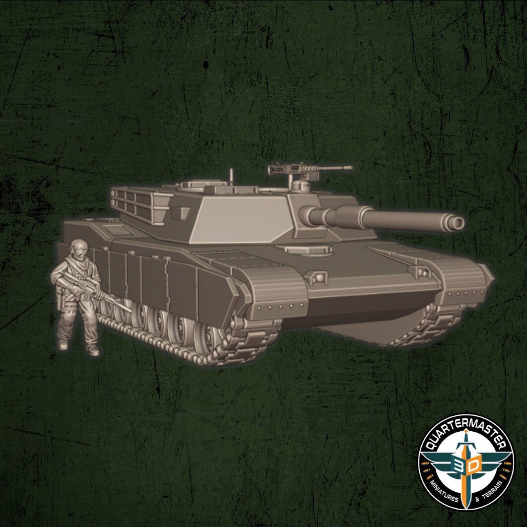 USMC M1A Abrams - War in Iraq - Quartermaster 3D - Sigmarite Boutique