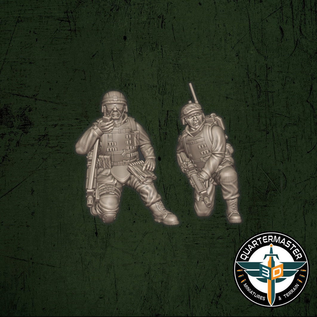 USMC Officers - War in Iraq - Quartermaster 3D - Sigmarite Boutique