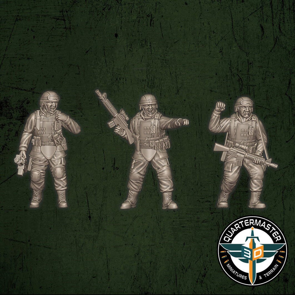 USMC Officers - War in Iraq - Quartermaster 3D - Sigmarite Boutique