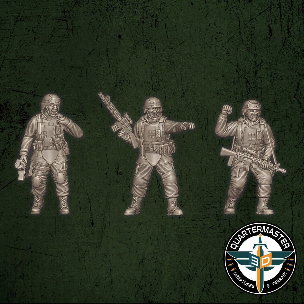 USMC Officers - War in Iraq - Quartermaster 3D - Sigmarite Boutique