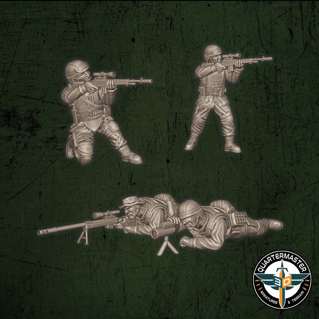 USMC Snipers - War in Iraq - Quartermaster 3D - Sigmarite Boutique