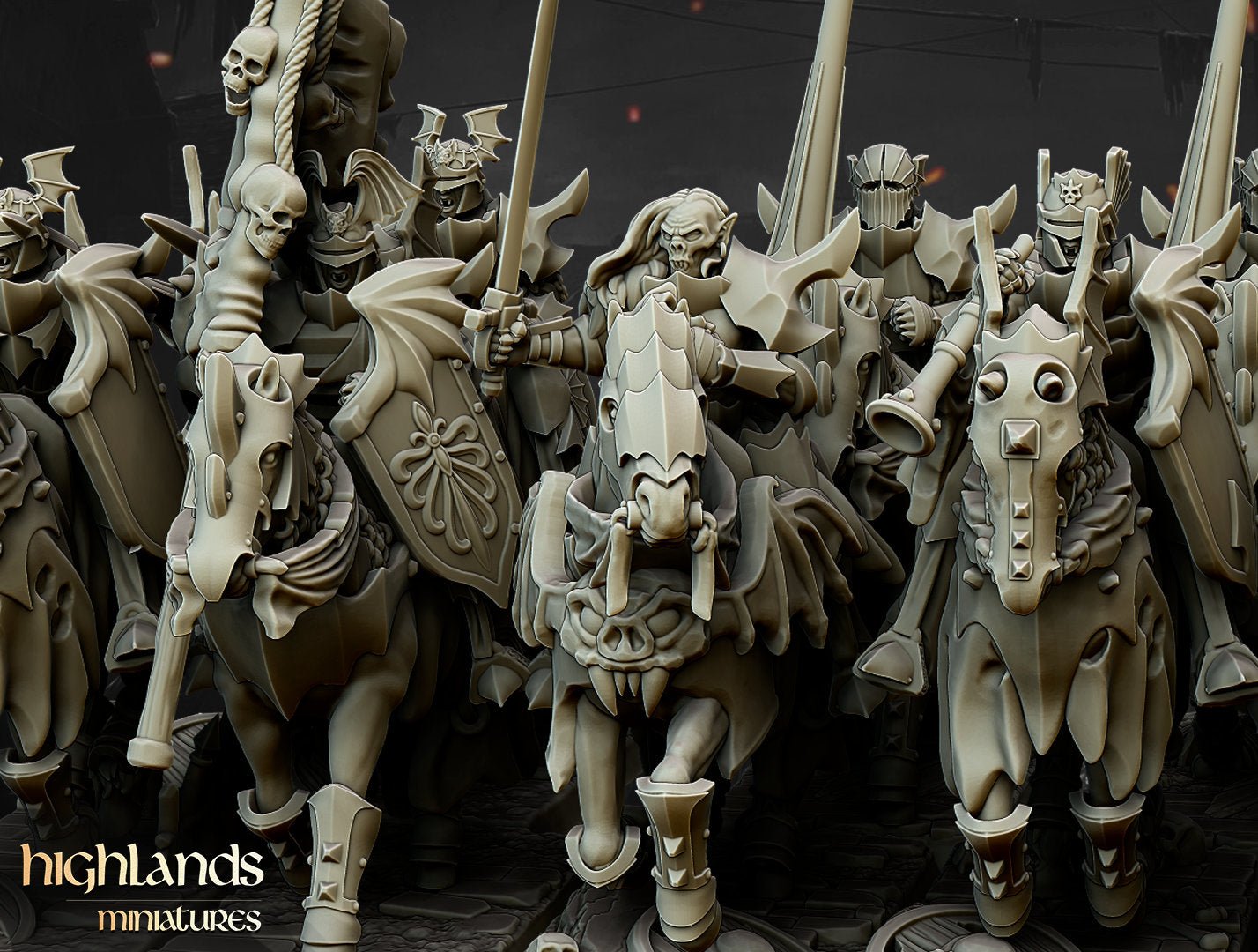 Vampire Blood Knights - Highlands Miniatures - Sigmarite Boutique