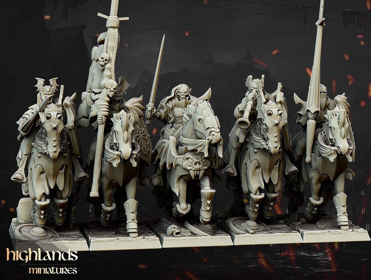 Vampire Blood Knights - Highlands Miniatures - Sigmarite Boutique