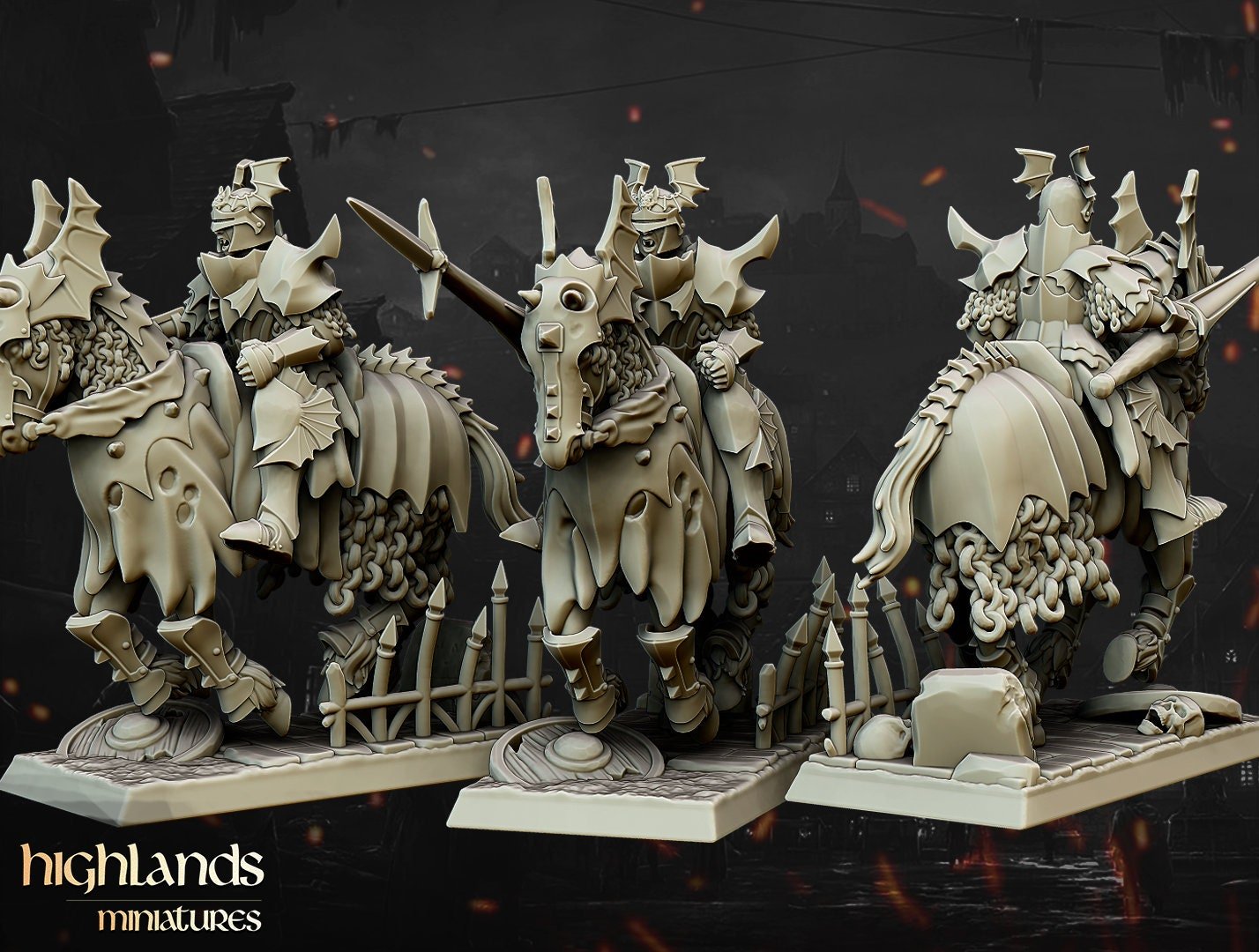 Vampire Blood Knights - Highlands Miniatures - Sigmarite Boutique