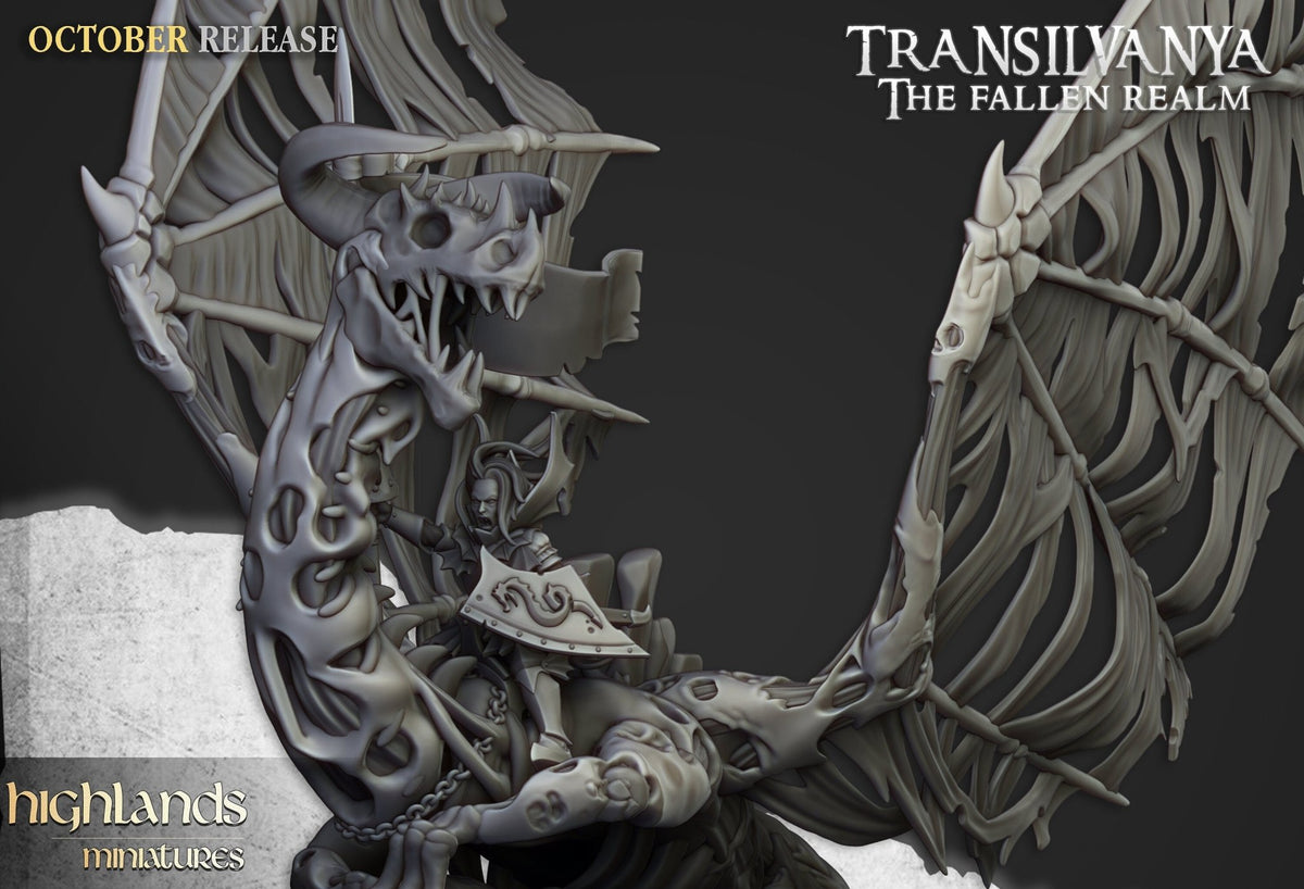 Vampire Lord on Zombie Dragon - Highlands Miniatures - Sigmarite Boutique