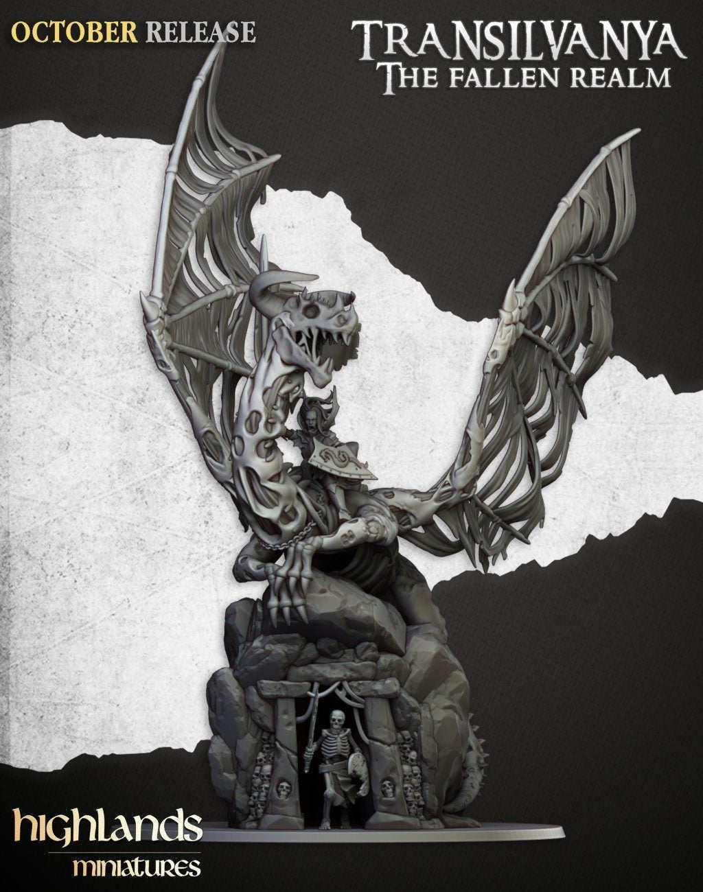 Vampire Lord on Zombie Dragon - Highlands Miniatures - Sigmarite Boutique