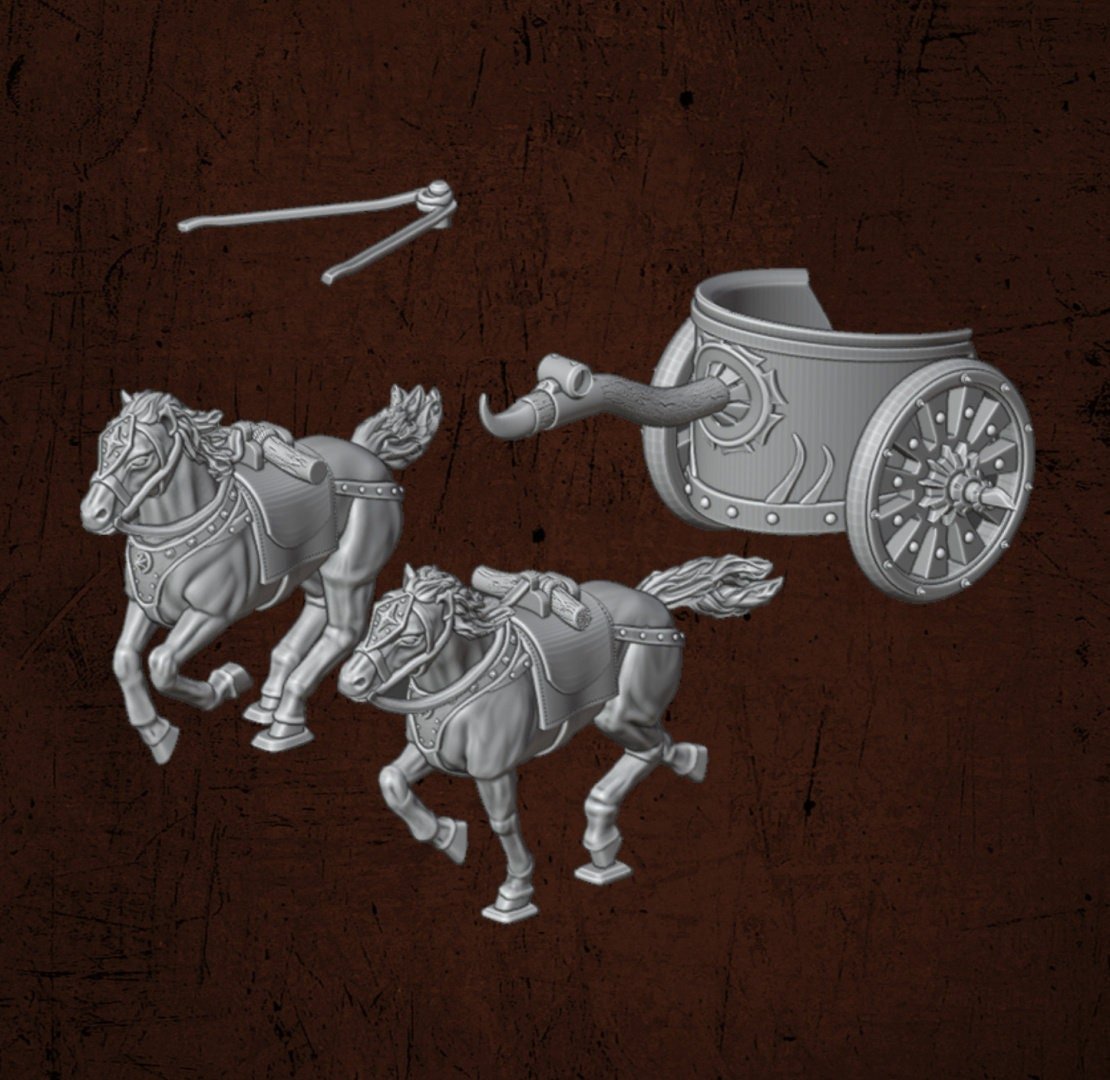 Varangian Chariot - Dark Lords Fallen Legions - Quartermaster 3D - Sigmarite Boutique
