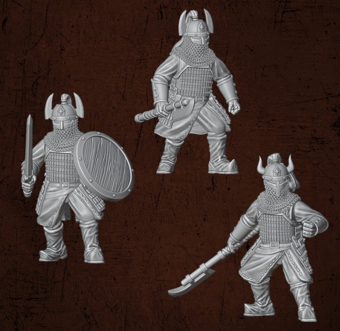 Varangian Warriors - Dark Lords Fallen Legions - Quartermaster 3D - Sigmarite Boutique