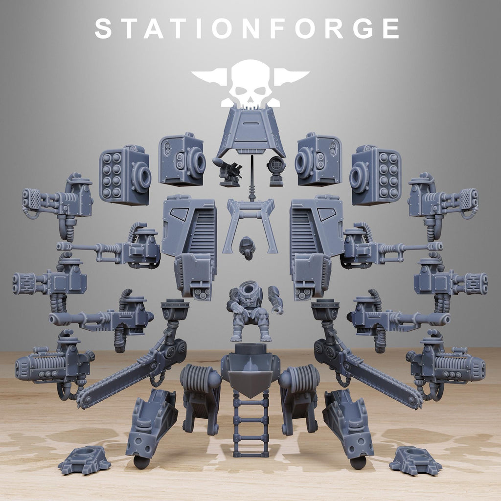 Vaskar Combat Walker - Sci-Fi Walker or Mech for 28-32mm Sci Fi Wargaming & RPGs - StationForge - Sigmarite Boutique