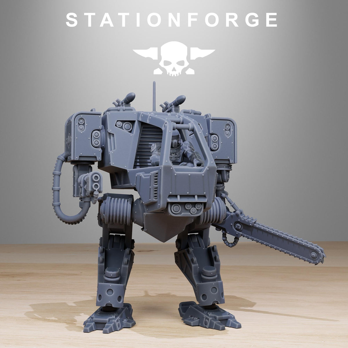 Vaskar Combat Walker - Sci-Fi Walker or Mech for 28-32mm Sci Fi Wargaming & RPGs - StationForge - Sigmarite Boutique