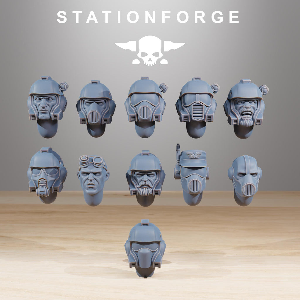 Vaskar Commandos - Elite Sci-Fi Infantry Resin Miniatures for Sci Fi Wargaming, RPGs & Tabletop Gaming - StationForge - Sigmarite Boutique