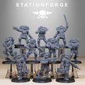 Vaskar Jump Squad - Sci-Fi Assault Troopers Resin Miniatures for Sci Fi Wargaming, RPGs & Tabletop Gaming - StationForge - Sigmarite Boutique