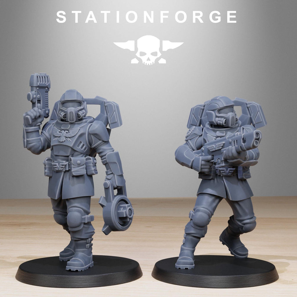 Vaskar Jump Squad - Sci-Fi Assault Troopers Resin Miniatures for Sci Fi Wargaming, RPGs & Tabletop Gaming - StationForge - Sigmarite Boutique