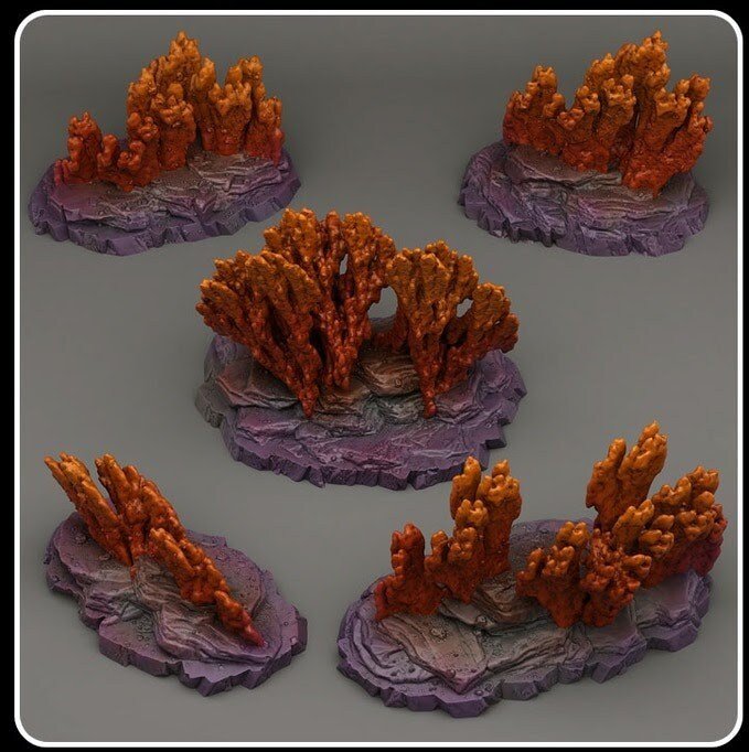 Venusian Coral - Fantastic Plants and Rocks - Print Your Monsters - Sigmarite Boutique