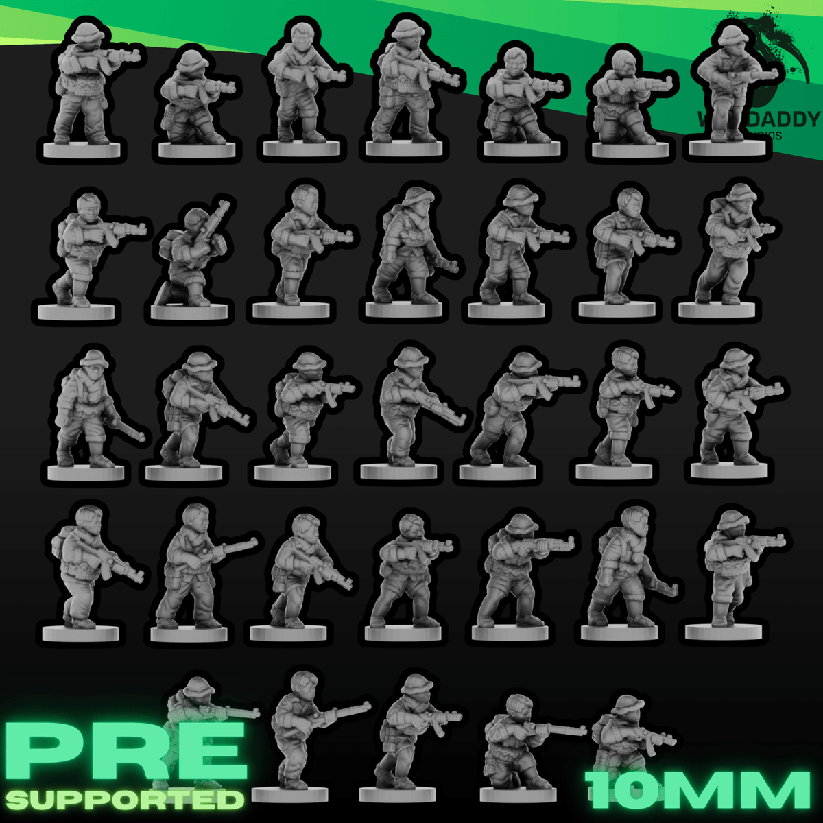 Vietnam War Epic Scale Viet Cong Army Bundle - 3D Printed Miniatures - Wardaddy Studios - Sigmarite Boutique