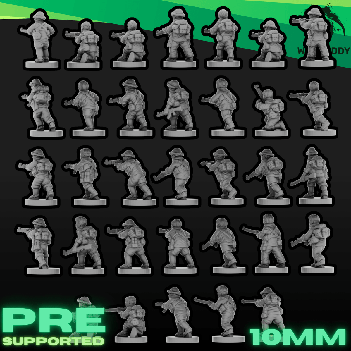 Vietnam War Epic Scale Viet Cong Army Bundle - 3D Printed Miniatures - Wardaddy Studios - Sigmarite Boutique