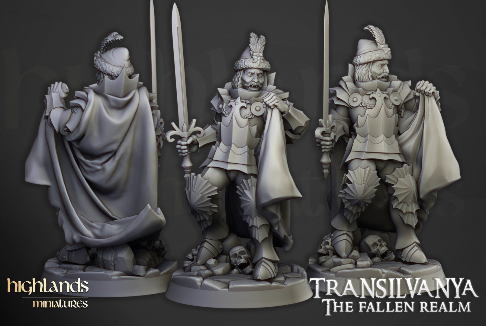 Vlad Valacari, the Despoiler - Highlands Miniatures - Sigmarite Boutique
