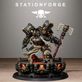 Vodalite Dominum Elite Power Armored Commander Resin Miniature for Sci Fi Wargaming - StationForge - Sigmarite Boutique