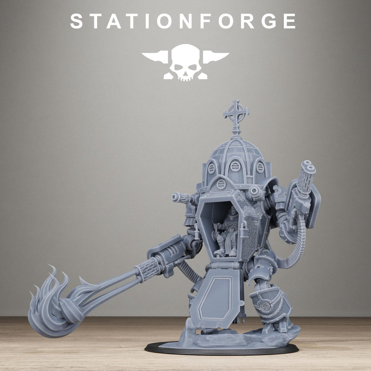 Vodalite Reliquary Walker - Sci-Fi Resin Shrine Walker Miniature - StationForge - Sigmarite Boutique