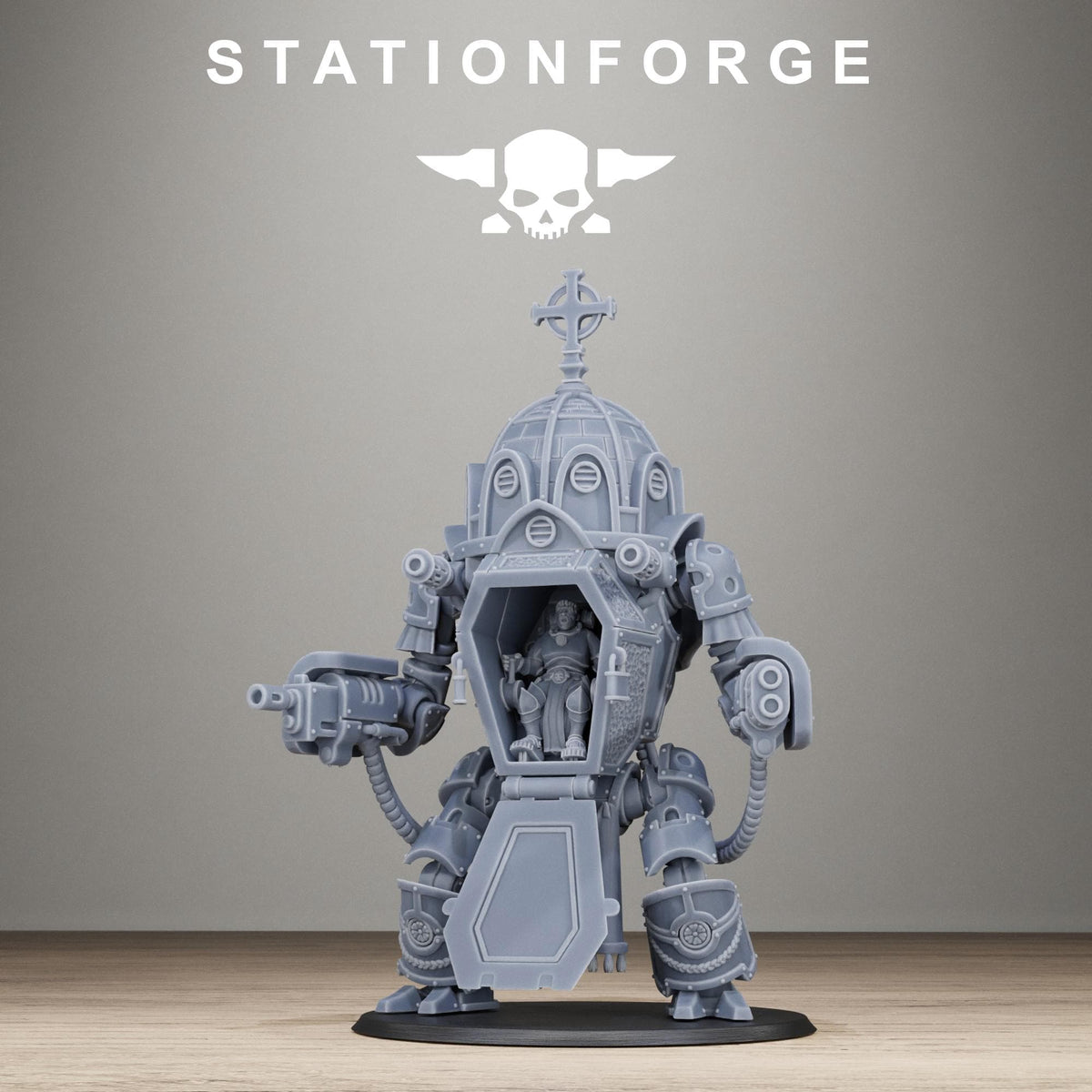 Vodalite Reliquary Walker - Sci-Fi Resin Shrine Walker Miniature - StationForge - Sigmarite Boutique