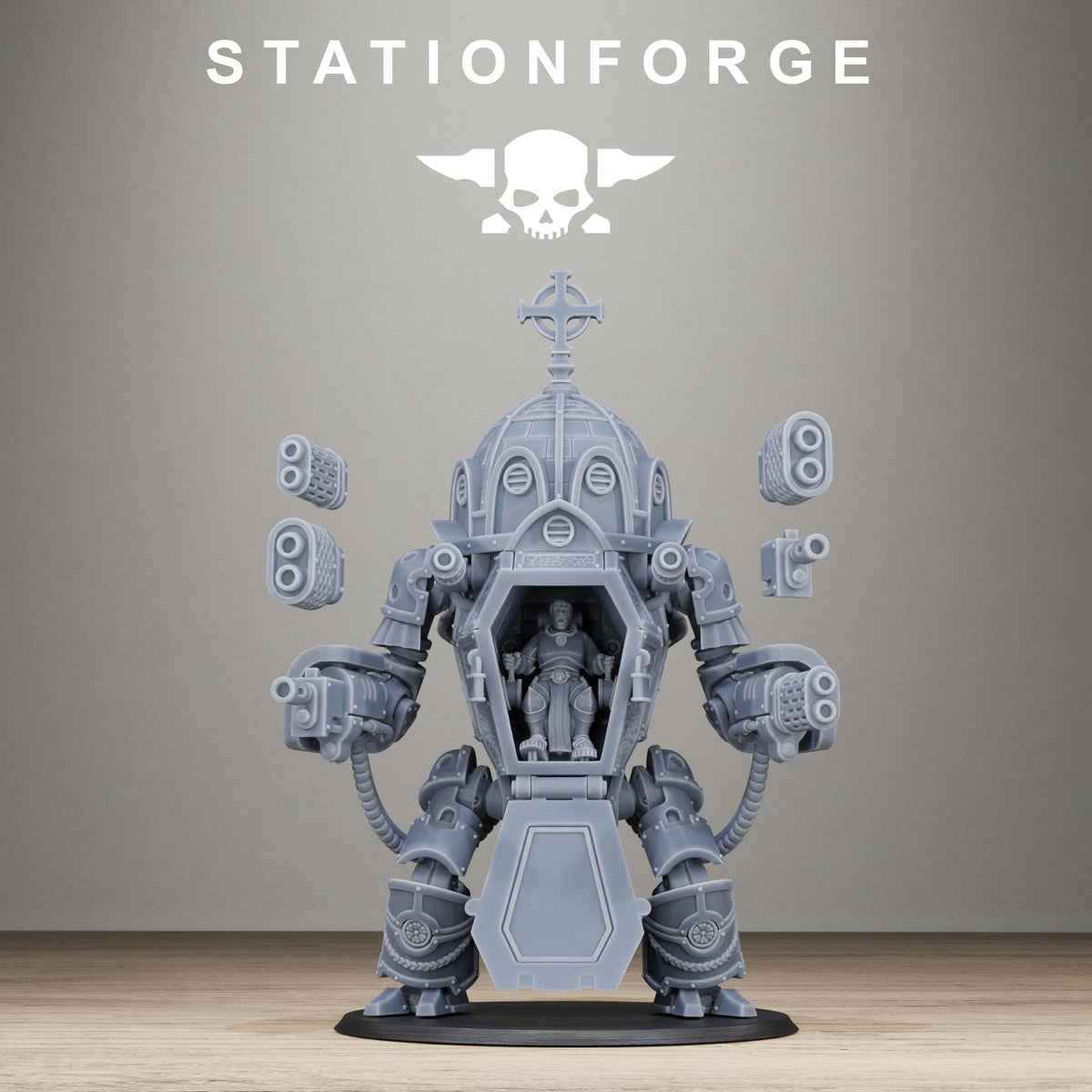 Vodalite Reliquary Walker - Sci-Fi Resin Shrine Walker Miniature - StationForge - Sigmarite Boutique