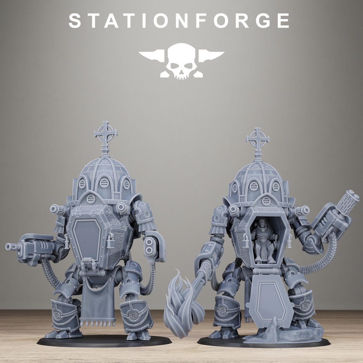 Vodalite Reliquary Walker - Sci-Fi Resin Shrine Walker Miniature - StationForge - Sigmarite Boutique