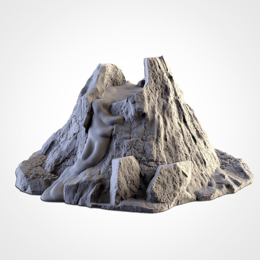 Volcanoes - Scifi Terrain - 3D Printed PLA Plastic - Sigmarite Boutique
