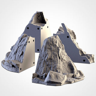 Volcanoes - Scifi Terrain - 3D Printed PLA Plastic - Sigmarite Boutique