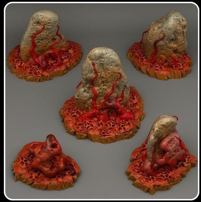 War of the Worlds Stones - Fantastic Plants and Rocks - Print Your Monsters - Sigmarite Boutique