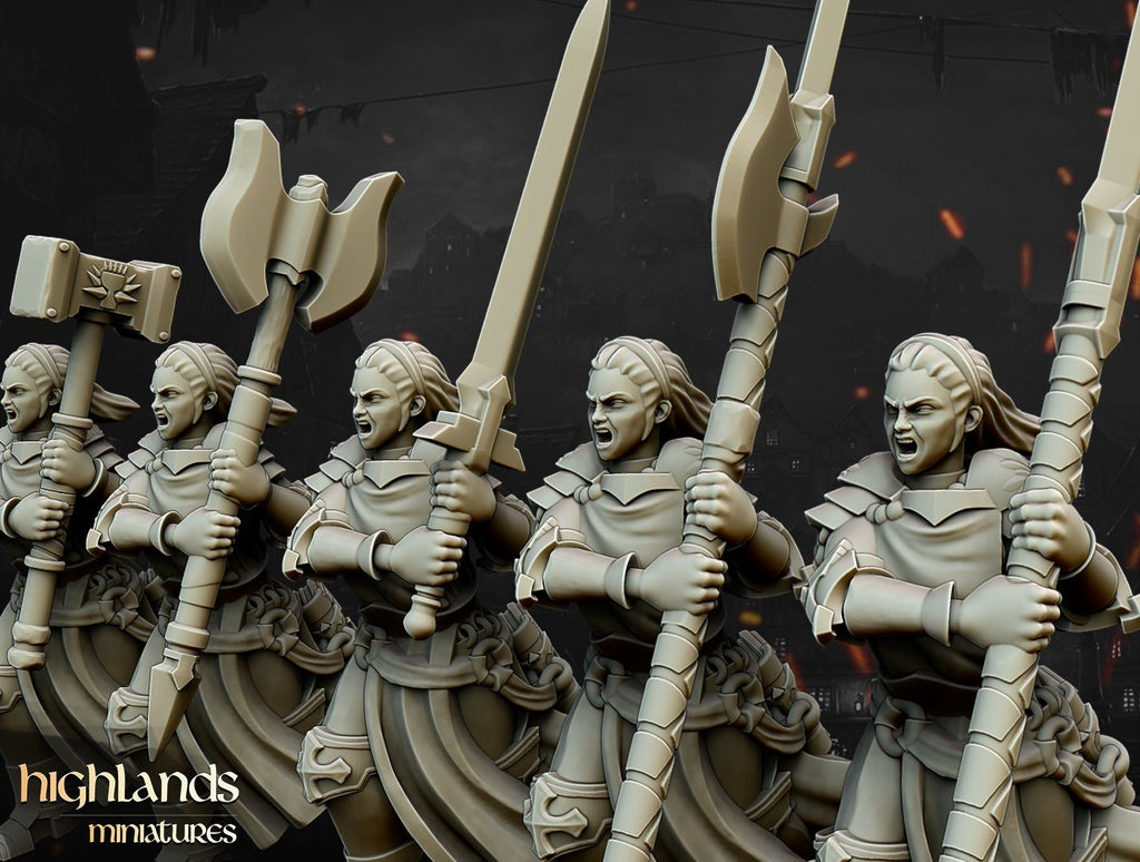 Warriors of the Lady - Highlands Miniatures - Sigmarite Boutique