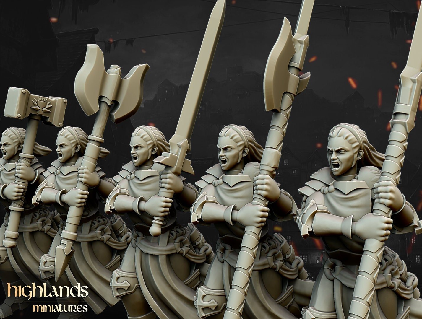 Warriors of the Lady - Highlands Miniatures - Sigmarite Boutique