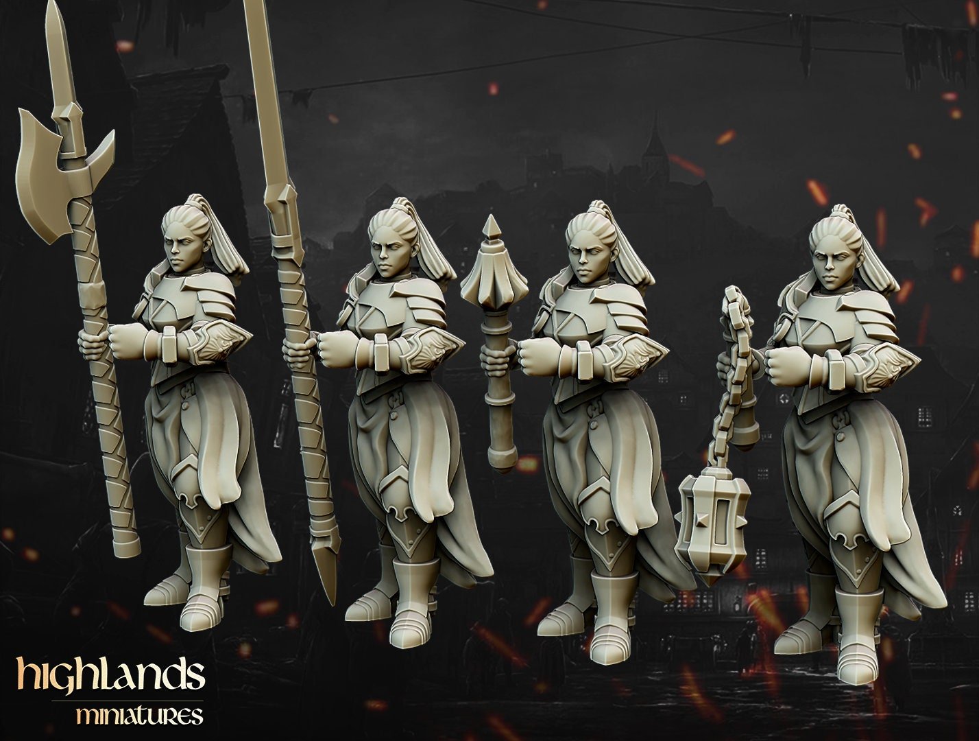 Warriors of the Lady - Highlands Miniatures - Sigmarite Boutique