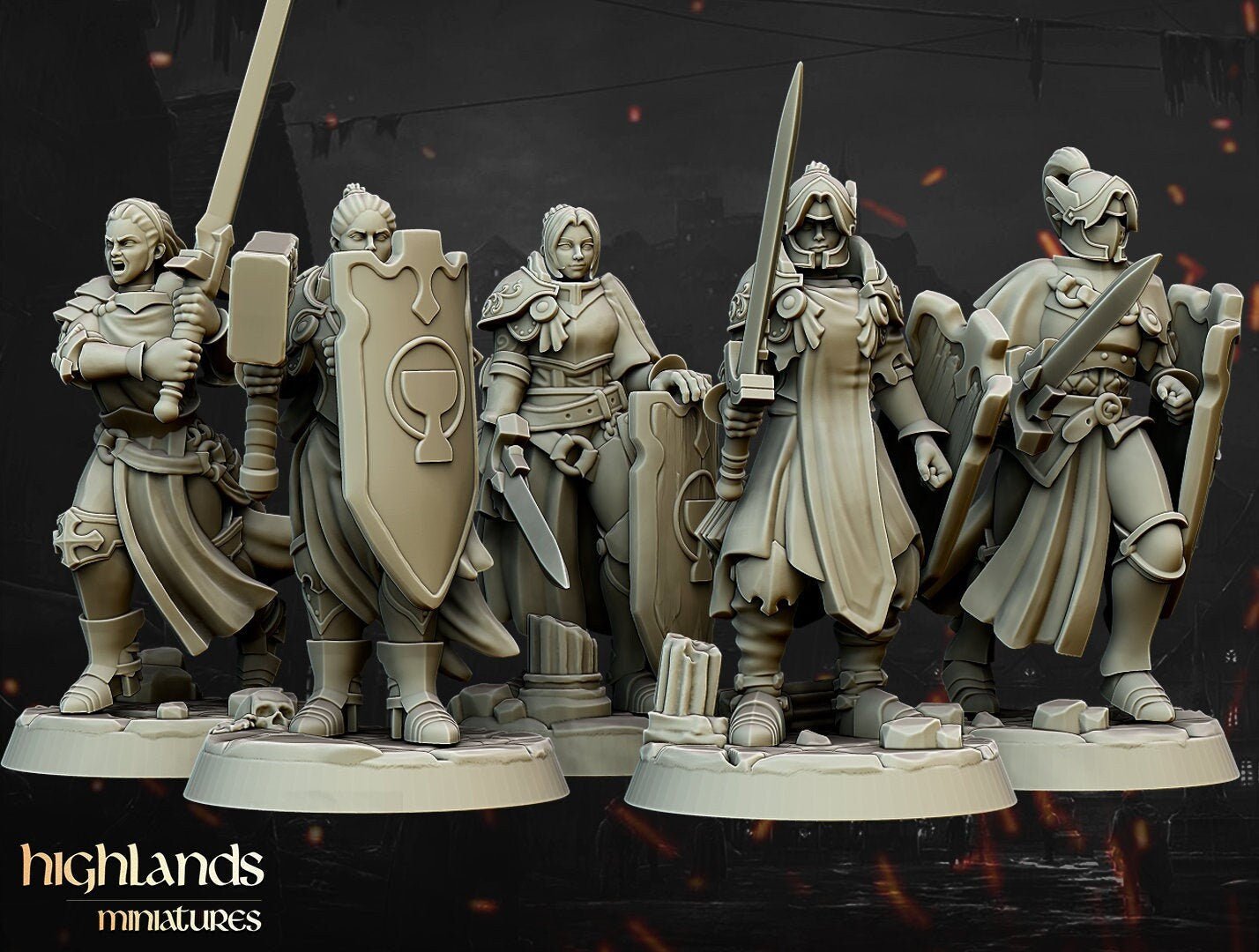 Warriors of the Lady - Highlands Miniatures - Sigmarite Boutique