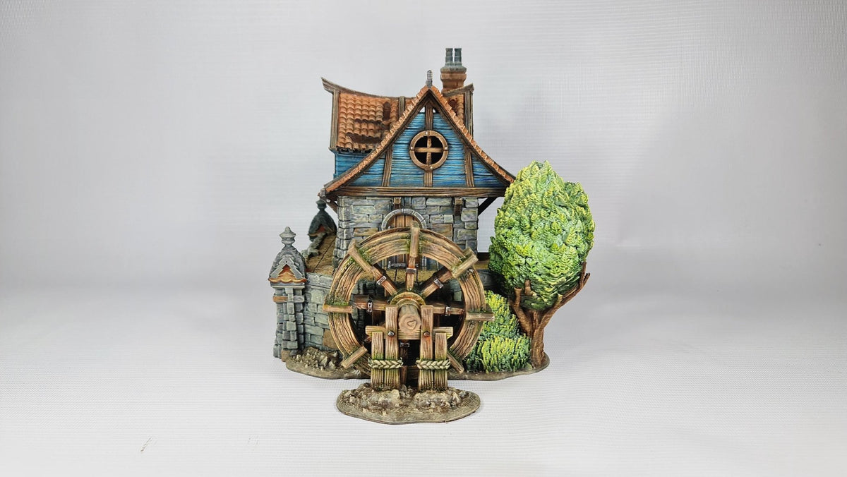Watermill House - Multi-Level 28mm Fantasy Terrain with Playable Interior - Sigmarite Boutique