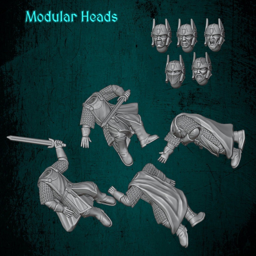 Western Warriors Downed and Wounded - Elves and Men - Quartermaster 3D - Sigmarite Boutique