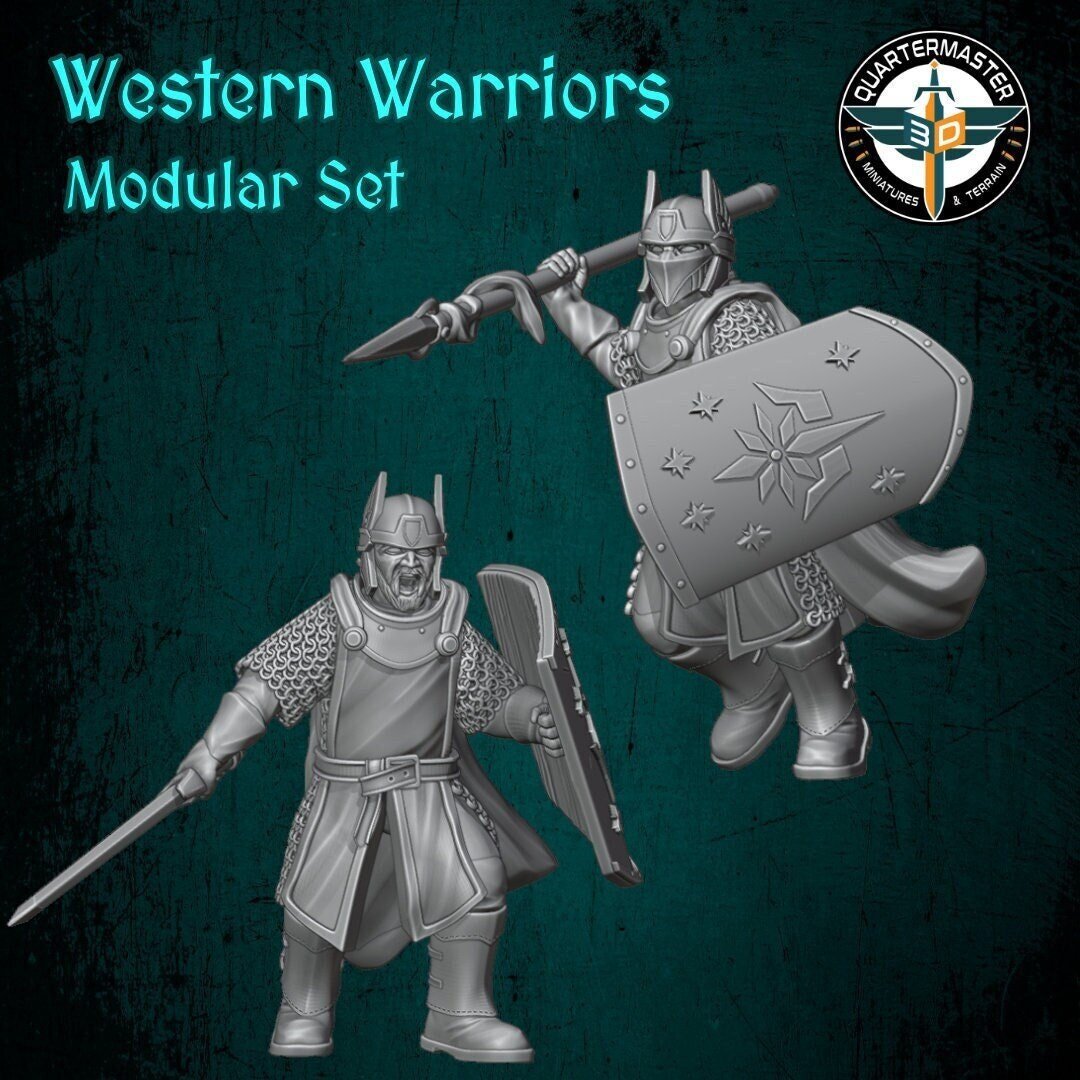 Western Warriors - Elves and Men - Quartermaster 3D - Sigmarite Boutique