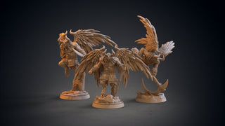 Winged Bull-men - Babylonian Mythology - Clay Cyanide - Sigmarite Boutique