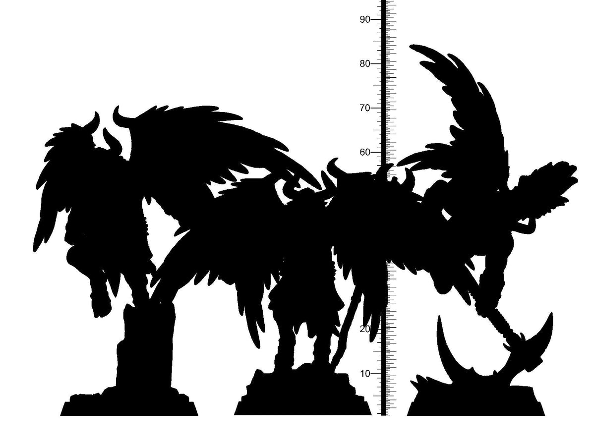 Winged Bull-men - Babylonian Mythology - Clay Cyanide - Sigmarite Boutique