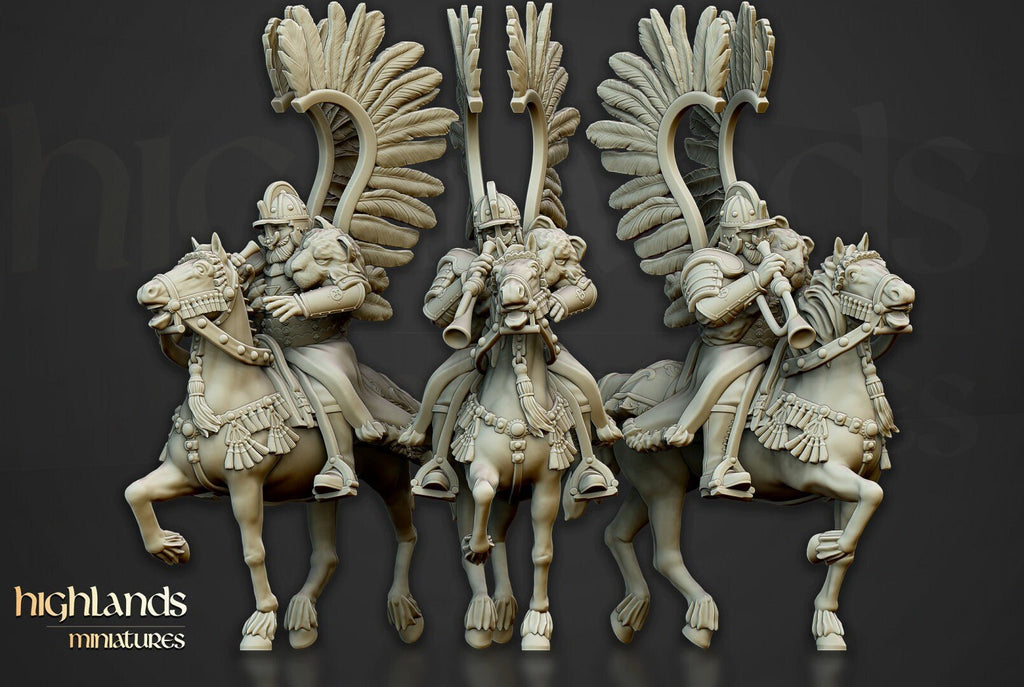 Winged Hussars of Volhynia Command - Highlands Miniatures - Sigmarite Boutique